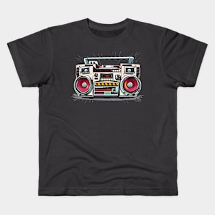 Pop Art Boombox Kids T-Shirt